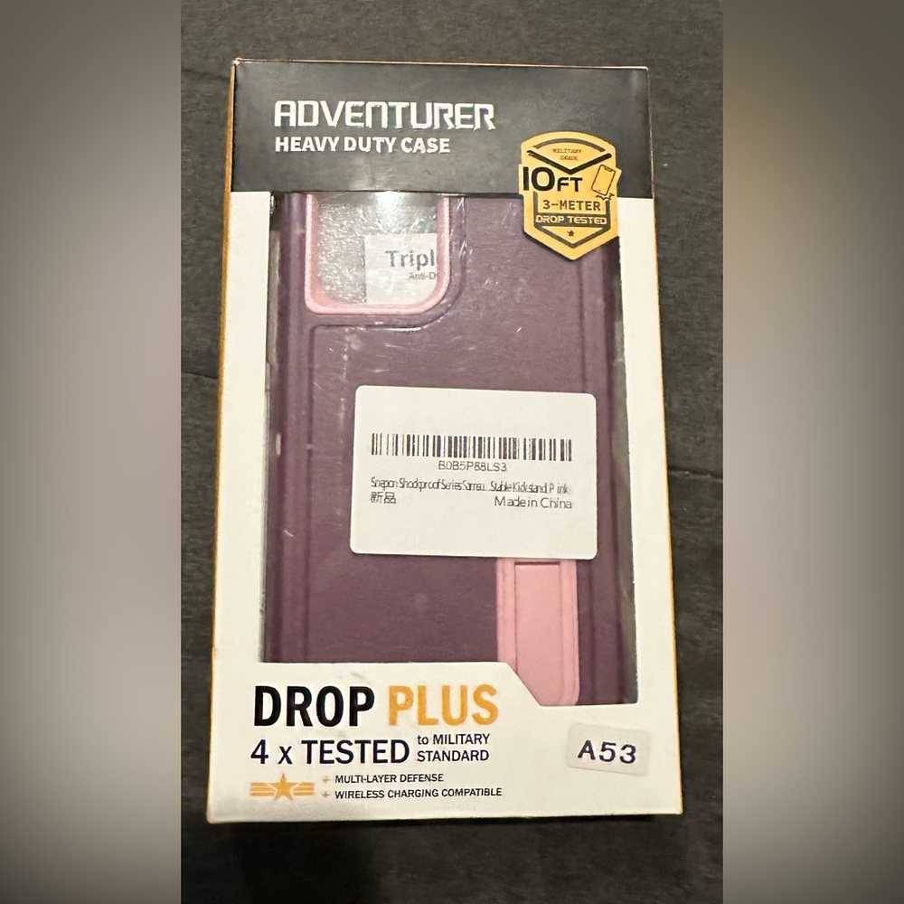 Adventurer Heavy Duty Case Samsung A53. New With stand and 2 screen protectors